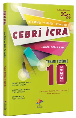 CEBRİ İ İCRA MÜDÜRLÜĞÜ VE MÜDÜR YARDIMCILIĞI ÇÖZÜMLÜ 10 DENEME Ahmet R