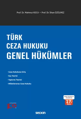 Türk Ceza Hukuku Genel Hükümler Mahmut Koca