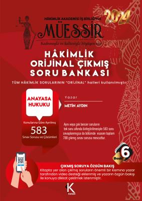 Müessir Adli Hâkimlik Anayasa Hukuku Soru Bankası Metin Aydın