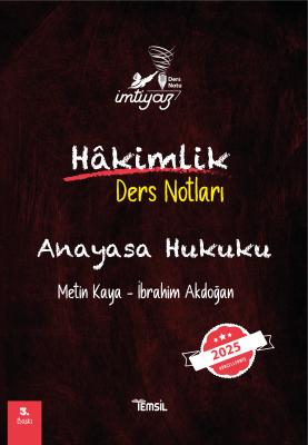 İMTİYAZ Anayasa Hukuku Ders Notları Metin Kaya