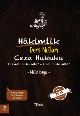 İMTİYAZ Ceza Hukuku (Genel Hükümler - Özel Hükümler) Ders Notları Meti