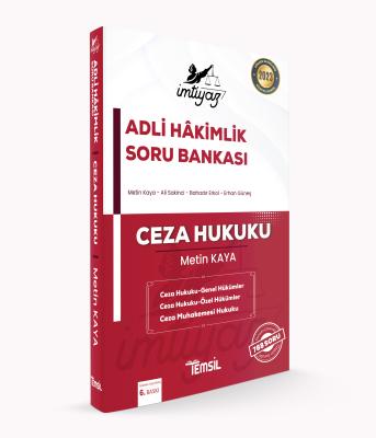 İmtiyaz Adli Hâkimlik Ceza Hukuku Soru Bankası Metin Kaya