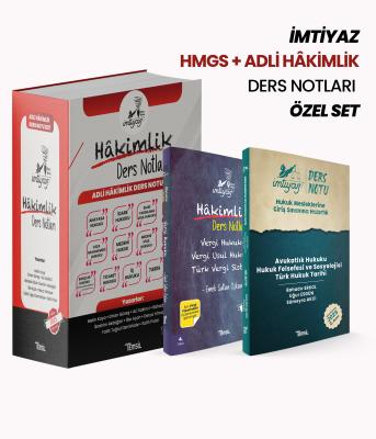 İMTİYAZ HMGS + Adli Hâkimlik Ders Notu Özel Set 2025 Metin Kaya