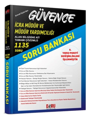 İcra Müdür ve Müdür Yardımcılığı Güvence Soru Bankası Çözümlü Görevde 