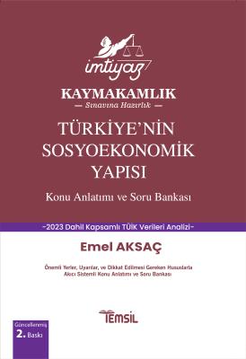 Türkiye’nin Sosyoekonomik Yapısı Konu Anlatımı-Soru Bankası Emel Aksaç