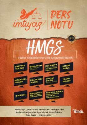 İMTİYAZ HMGS Ders Notları Seti Metin Kaya