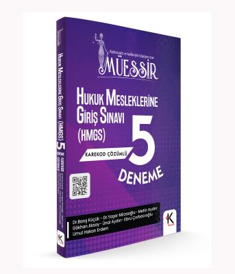 MÜESSİR Hukuk Mesleklerine Giriş Sınavına (HMGS) Hazırlık 5 Deneme- Ka