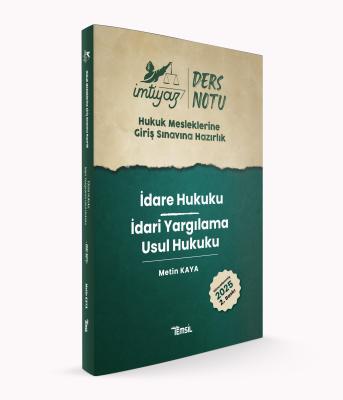 HMGS İdare Hukuku - İdari Yargılama Usul Hukuku Ders Notu Metin Kaya