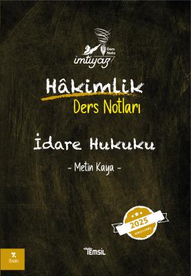 İMTİYAZ İdare Hukuku Ders Notları Metin Kaya