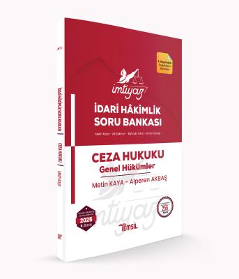 İMTİYAZ Ceza Hukuku Genel Hükümler Soru Bankası Metin Kaya