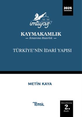 İMTİYAZ Türkiye'nin İdari Yapısı Kaymakamlık Konu Anlatım Kitabı Metin