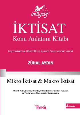 İMTİYAZ Mikro İktisat ve Makro İktisat Konu Anlatımı Kitabı Zühal Aydı