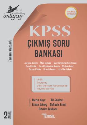 İmtiyaz KPSS ve Kurum Sınavları Çıkmış Soru Bankası Metin Kaya