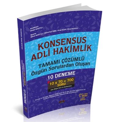 KONSENSUS Adli Hakimlik 10 Deneme Savaş Yayınları Ekim 2022 Ahmet Nohu