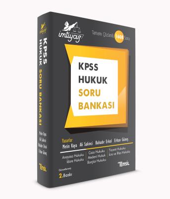 İmtiyaz KPSS Hukuk Soru Bankası Metin Kaya