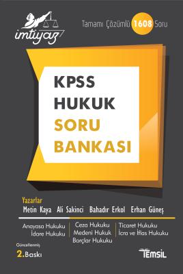 İmtiyaz KPSS Hukuk Soru Bankası Metin Kaya