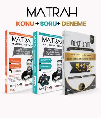 MATRAH Konu Anlatımı + Soru Bankası + Deneme Seti Sertkan Erdurmaz