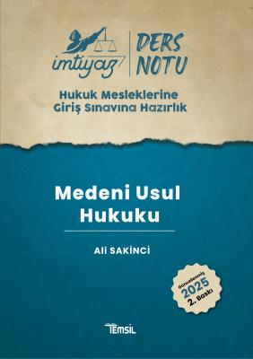 HMGS Medeni Usul Hukuku Ders Notu ALİ SAKİNCİ