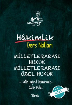 İMTİYAZ Milletlerarası Hukuk- Milletlerarası Özel Hukuk Ders Notları F