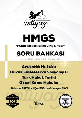 İMTİYAZ Hukuk Mesleklerine Giriş Soru Bankası Bahadır Erkol