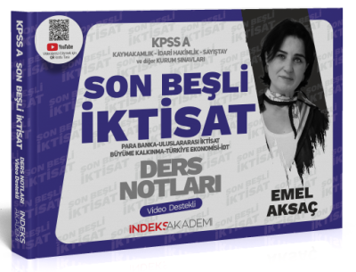 KPSS A Grubu İktisat Son Beşli Video Ders Notları Emel Aksaç