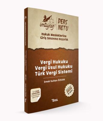 İmtiyaz HMGS Vergi Hukuku-Vergi Usul Hukuku -Türk Vergi Sistemi Ders N